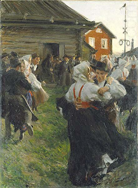 Anders Zorn Midsummer Dance, china oil painting image